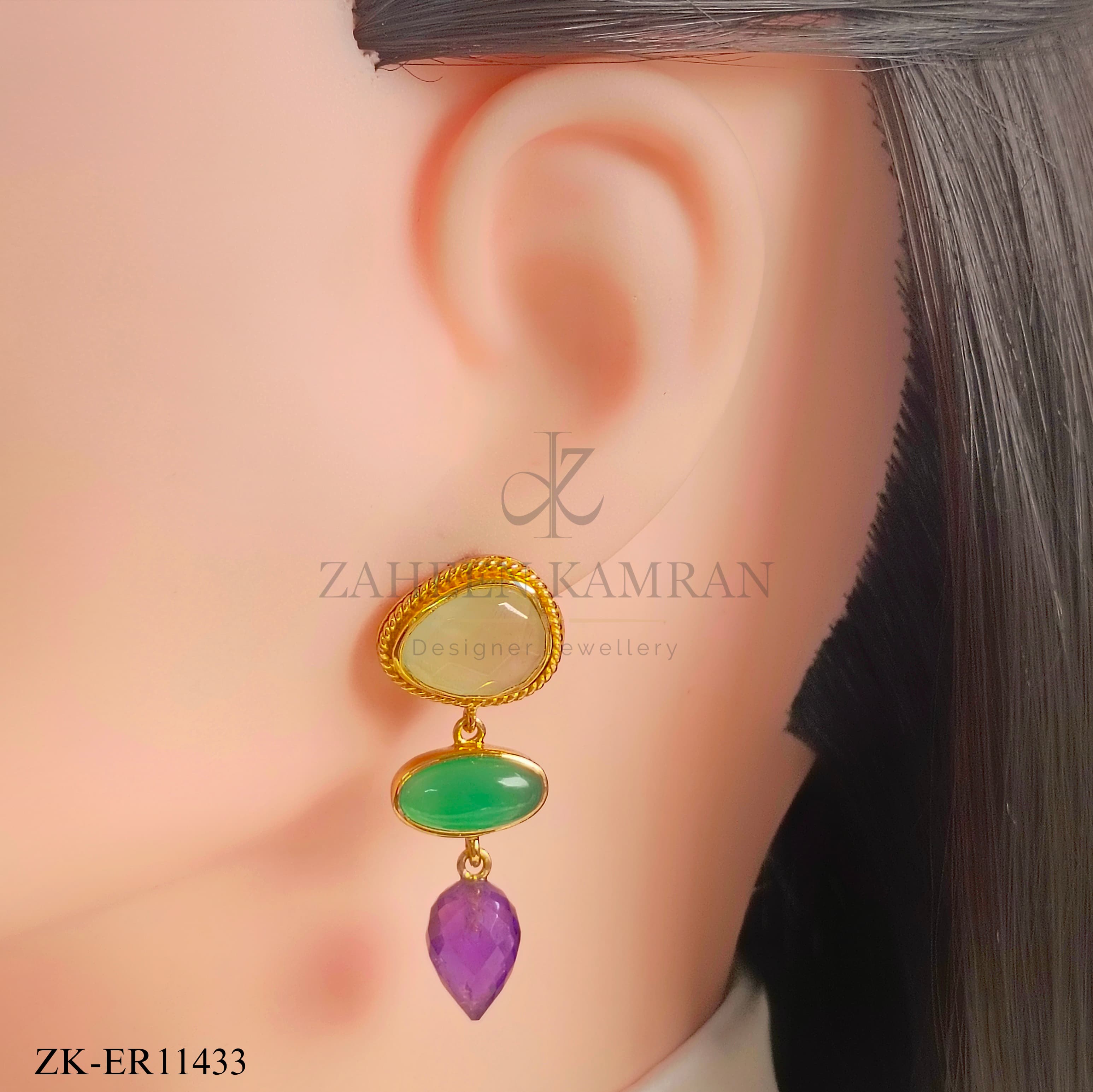 925 AMETHYST EARRINGS