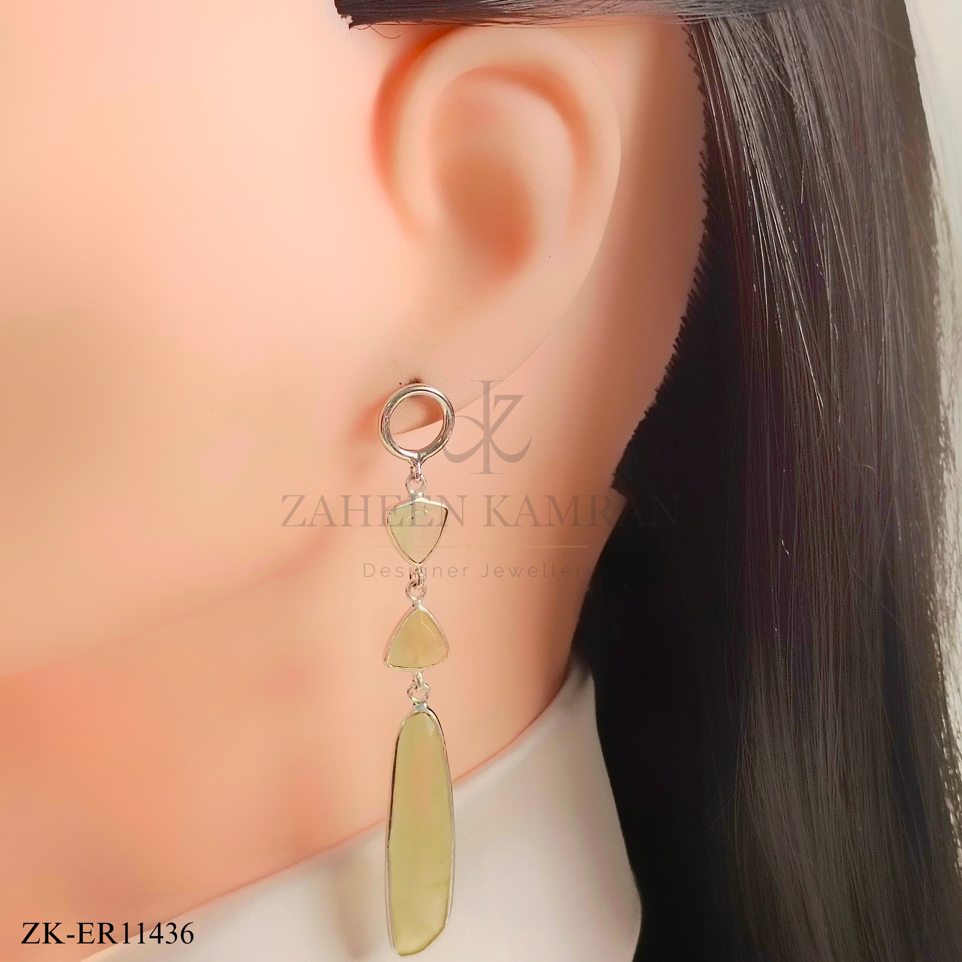 925 EMERALD EARRINGS