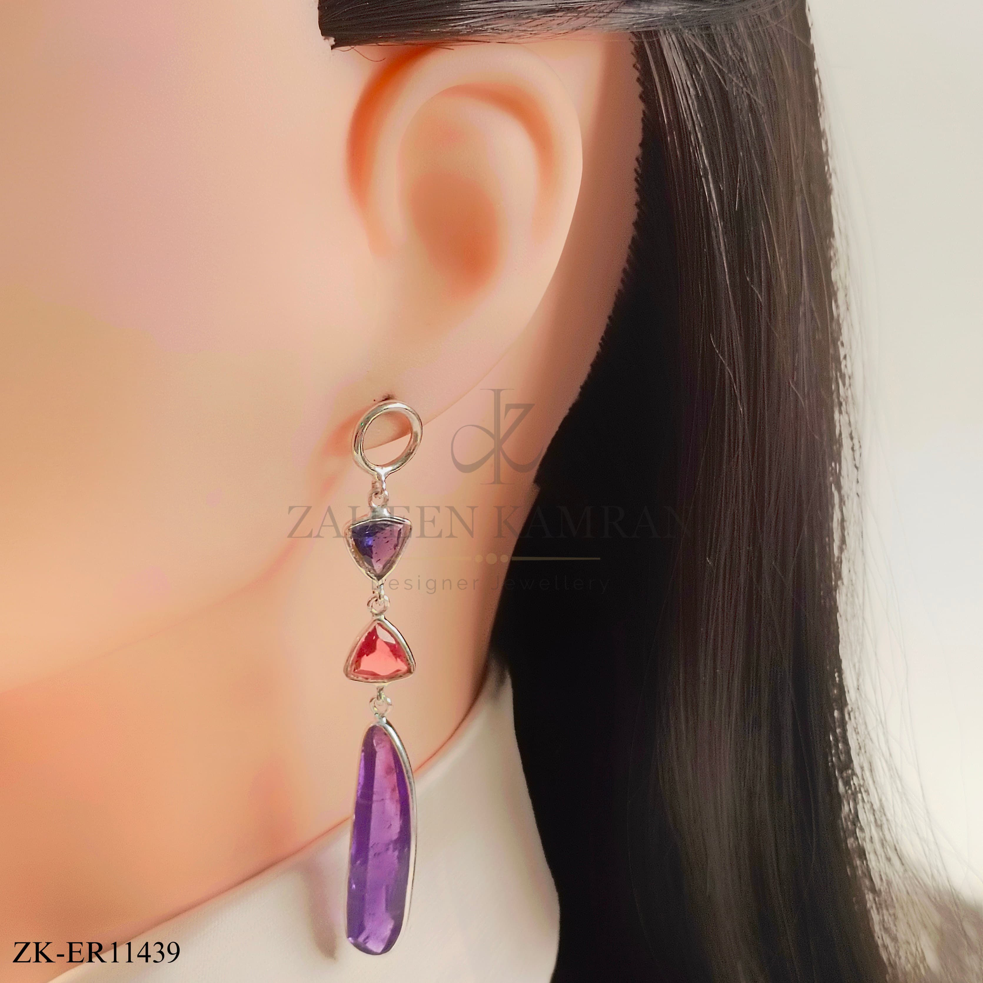 925 AMETHYST EARRINGS