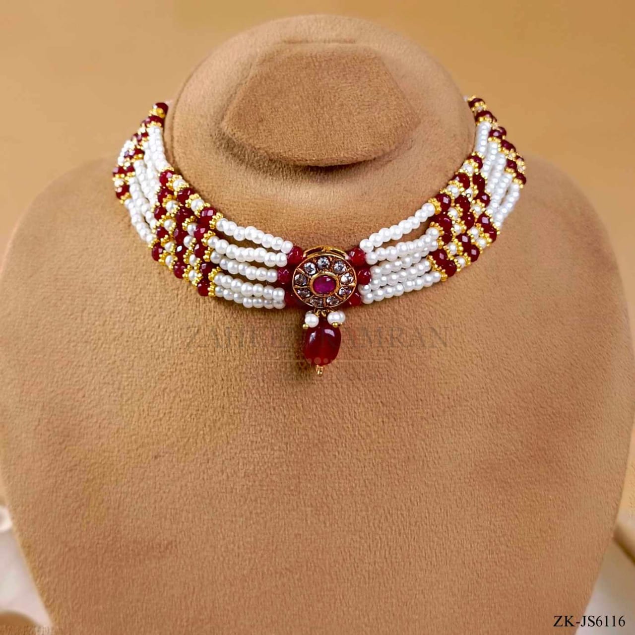 GARNET CHOKER SET