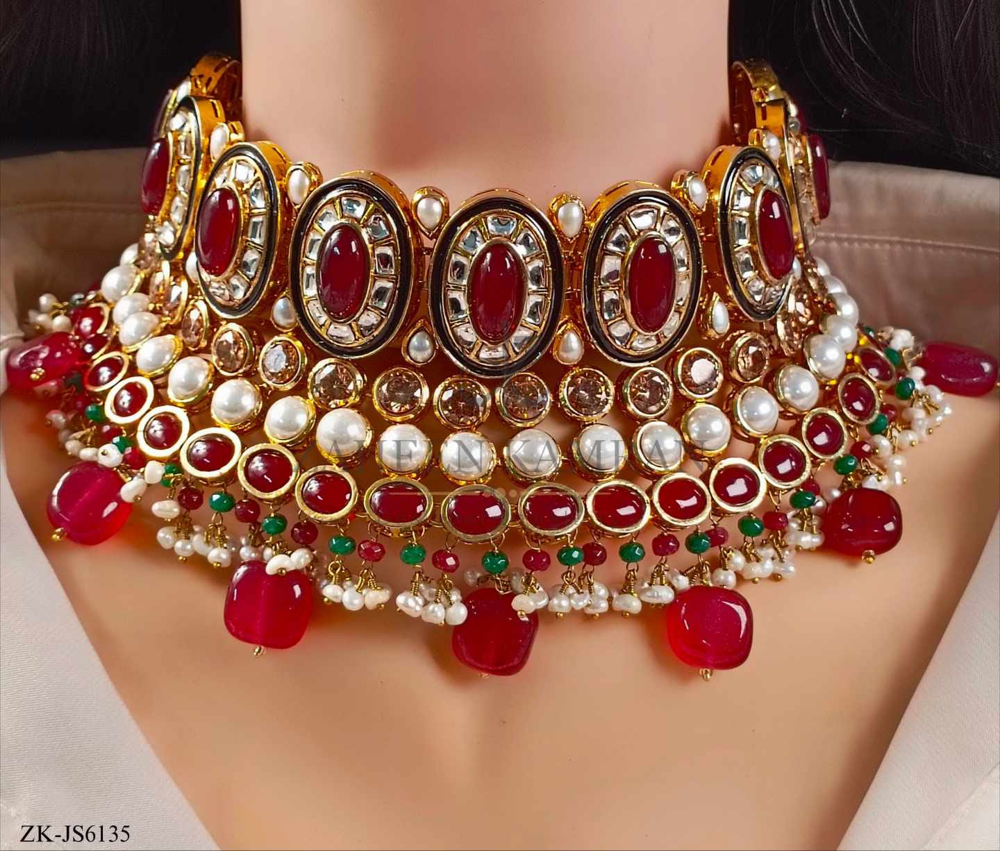 GARNET CHOKER SET