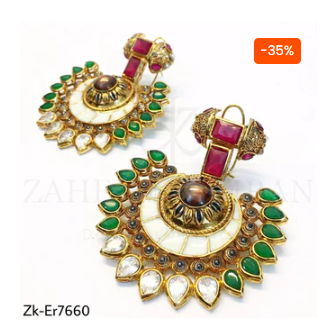 Bumper Offer: Get 35% Off on Earrings at Zaheenk.com!