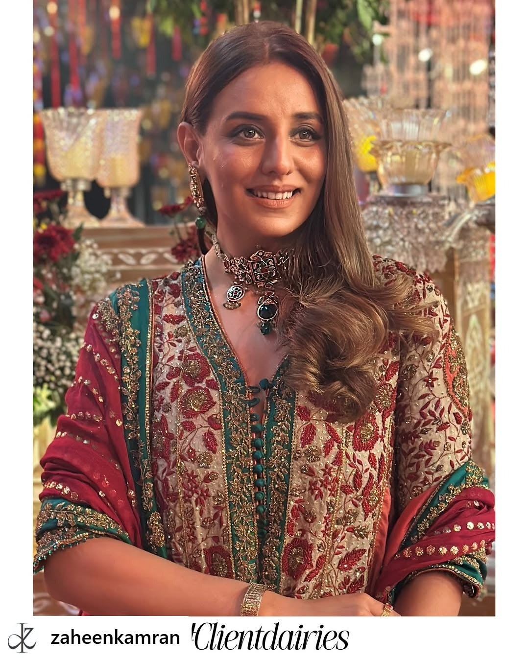The Meenakari Choker Set by Zaheenk