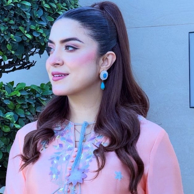 Hina Inayat earrings by Zaheenk.com