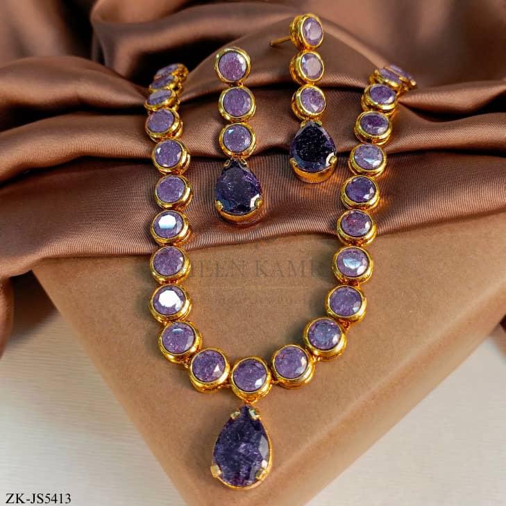 Amethyst Set Pure Elegance By Zaheen Kamran