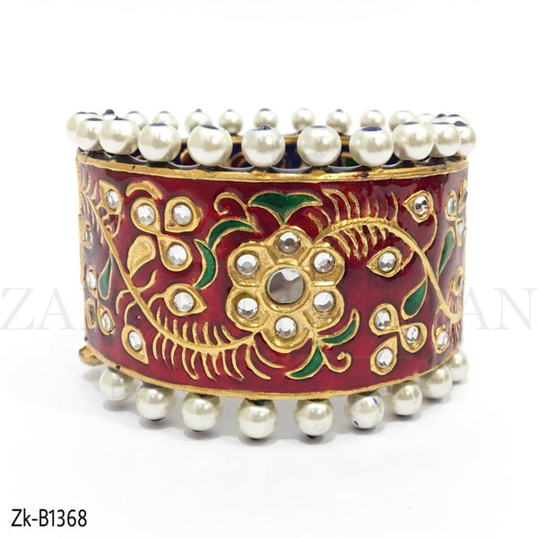 Artistic Red Bangle