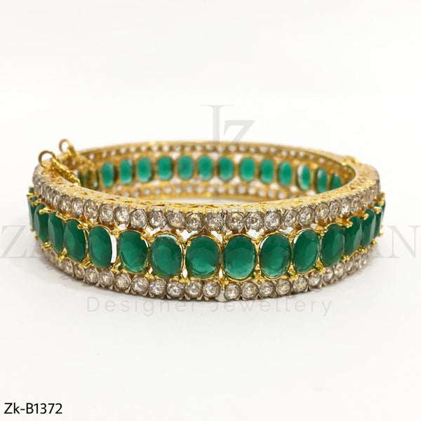 Green Oval designed Bangles