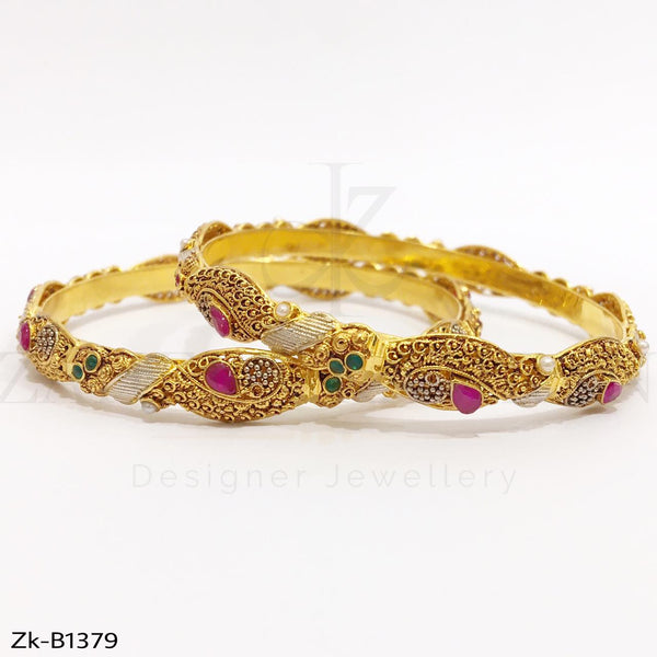 Charming Gold Plated Bangles