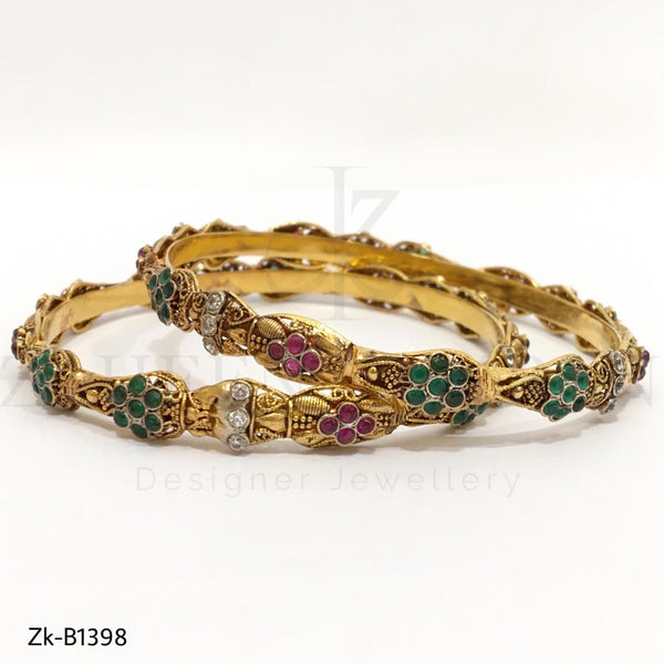 Multi Stone Kundan Bangles