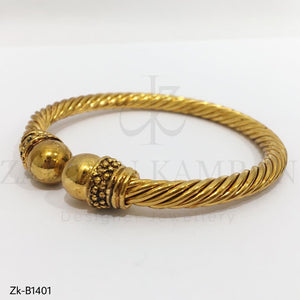 Twisted Gold Bangle