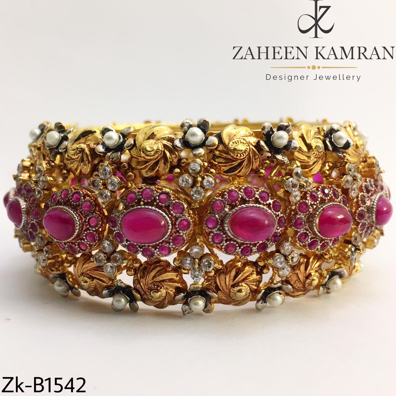 Ruby Gold Bangle