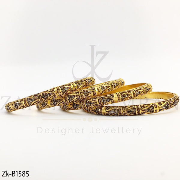 Gold Cut Work Bangles