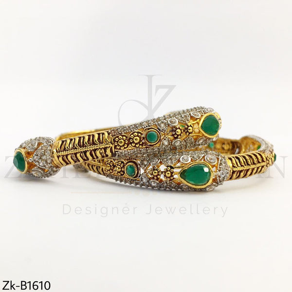 Emerald royal bangles