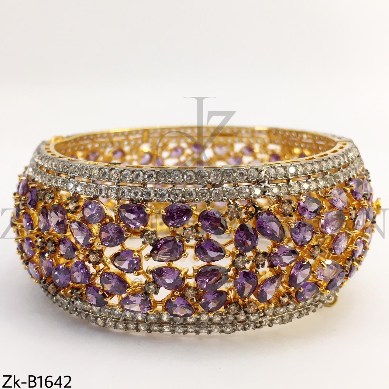 Amethyst Zirconia bangle