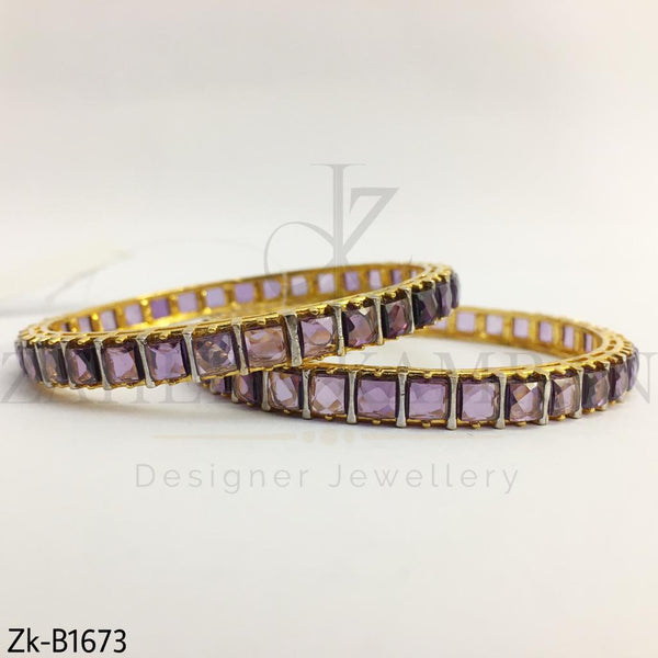 Amethyst bangles