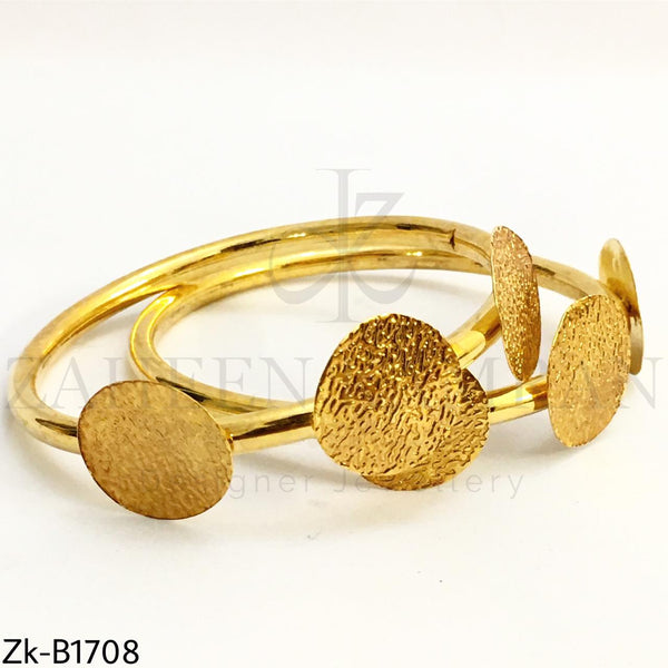 Textured coin bangles