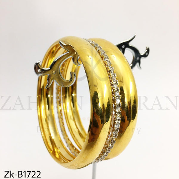 Broad shining bangles