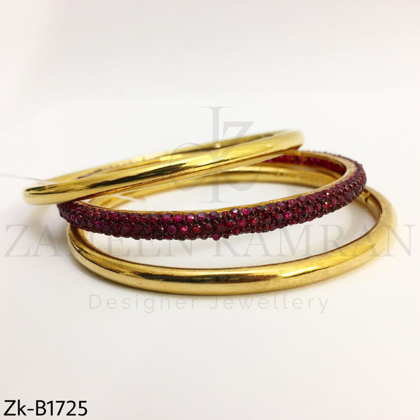 Golden ruby bangles