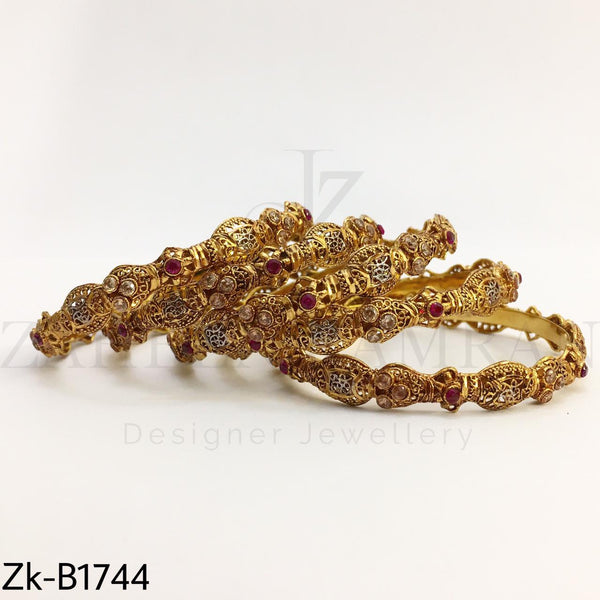 Golden ruby bangles