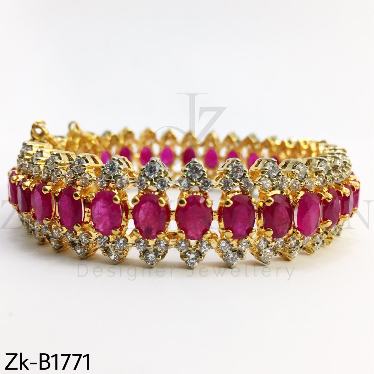 Ruby Zirconian bangle