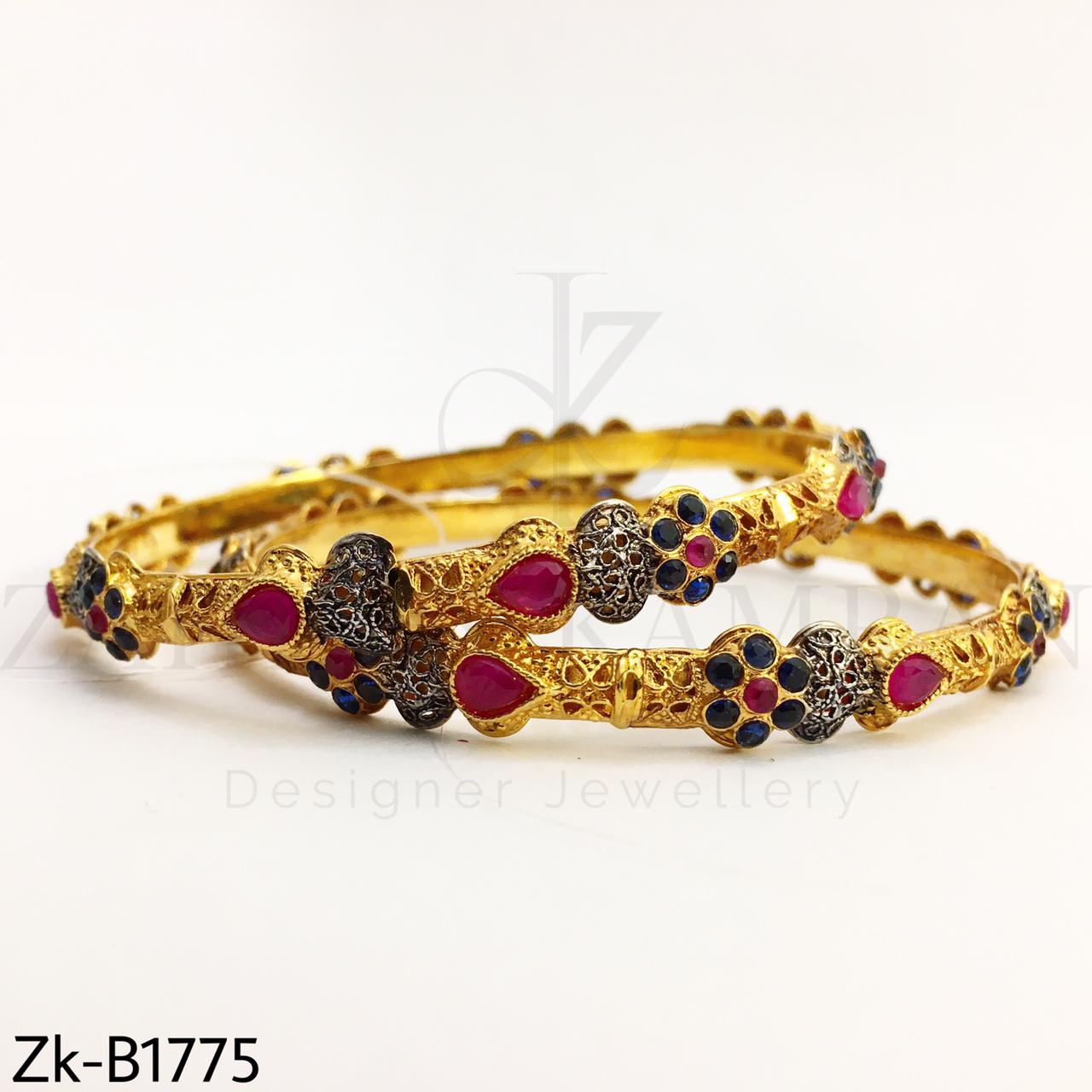Sapphire ruby bangles
