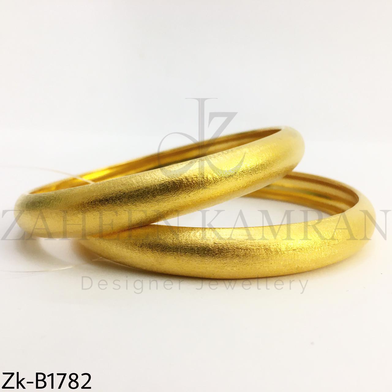 Matte broad bangles