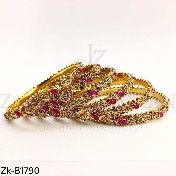 Golden ruby bangles