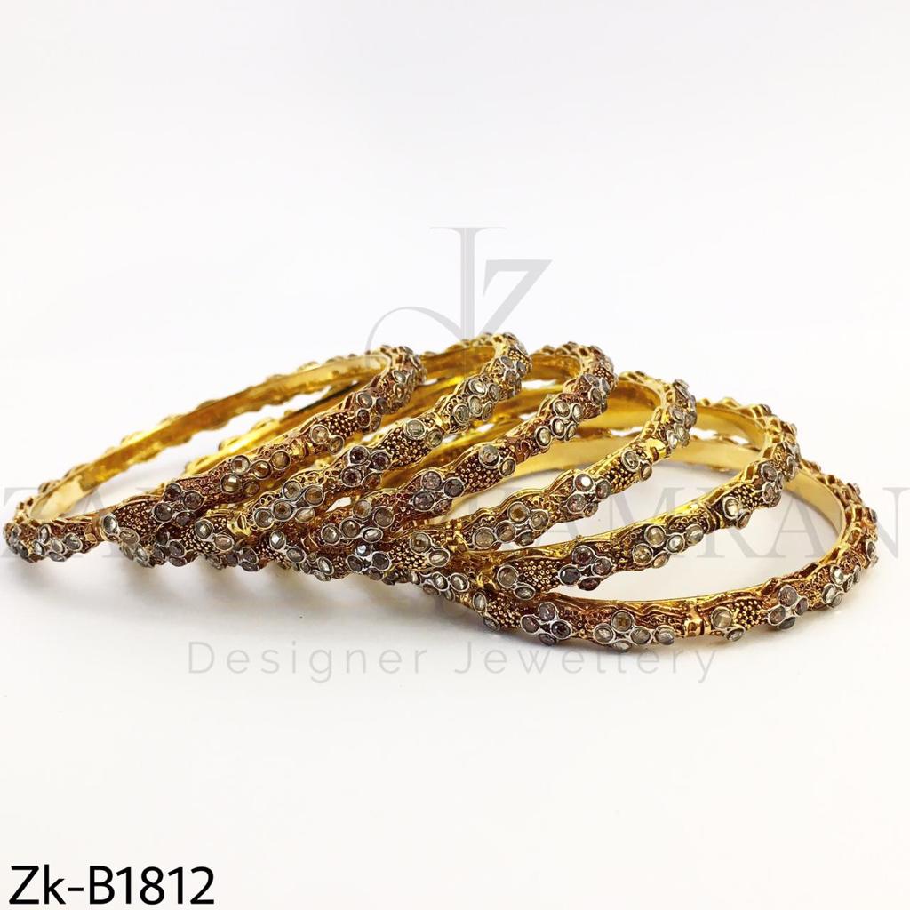 Champagne golden bangles