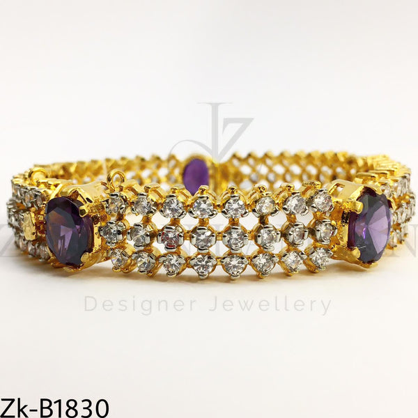 Amethyst Zirconian bangle