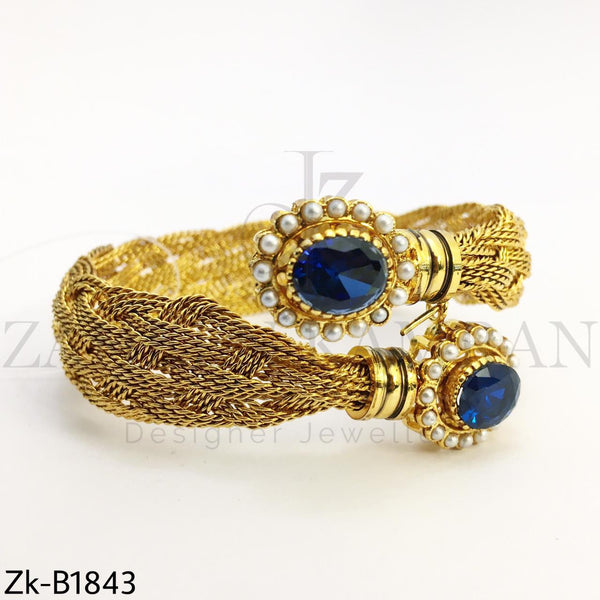 Sapphire twisted bangle