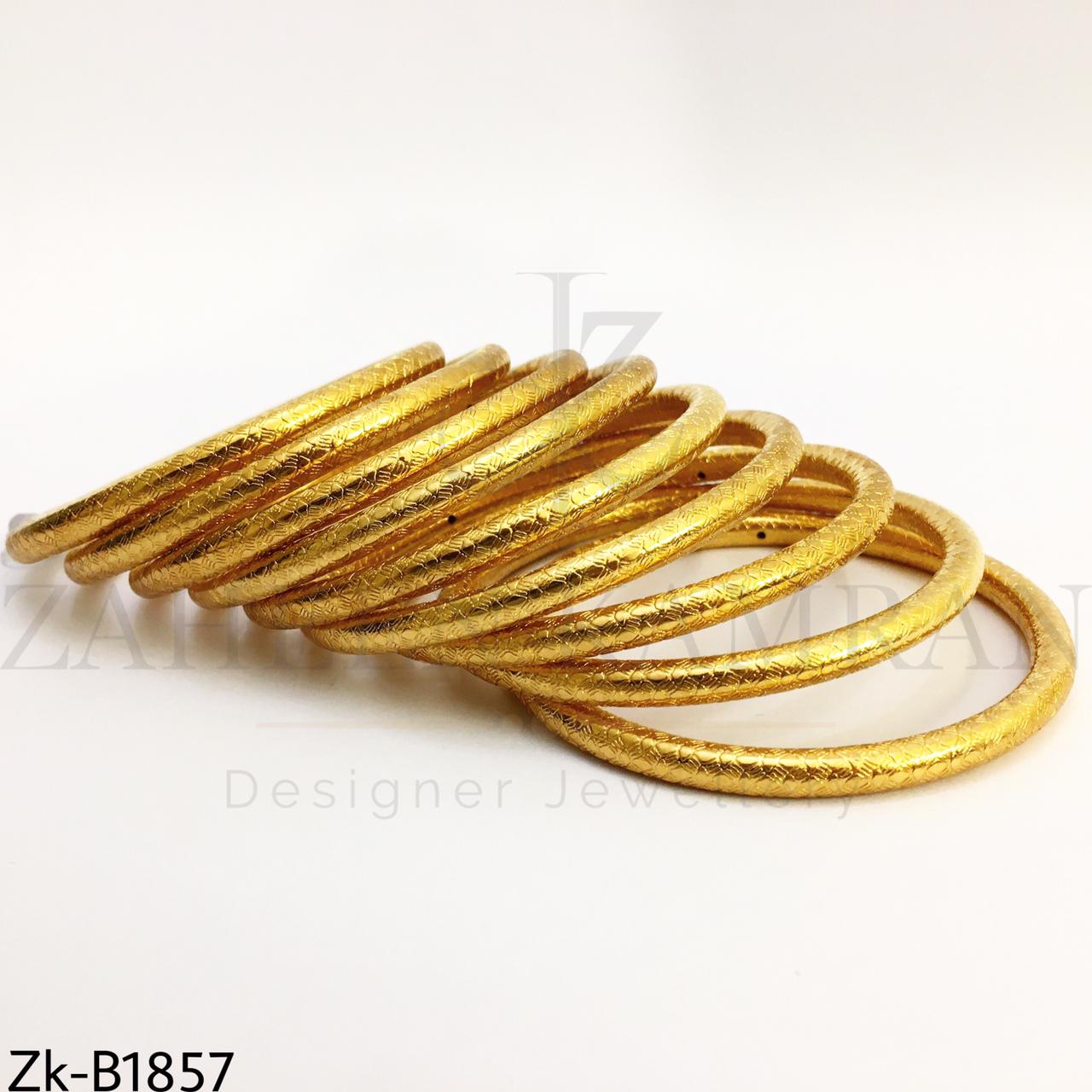 Textured engraved bangles