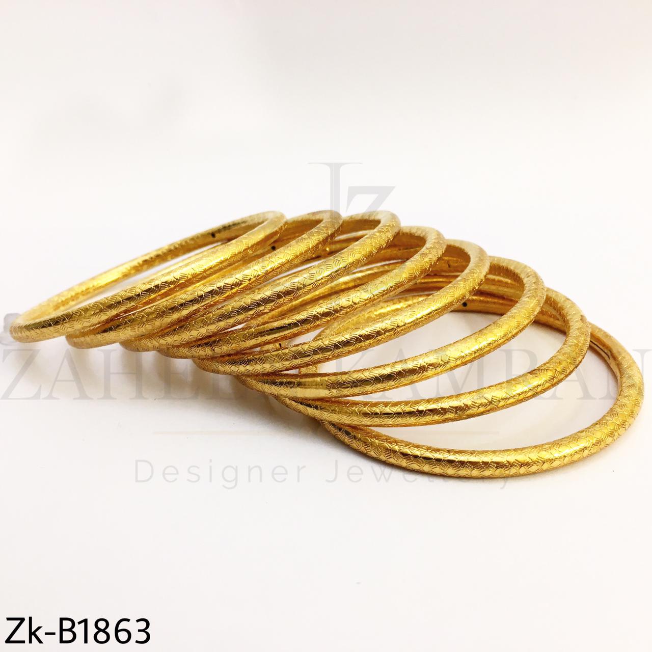 Textured thin bangles
