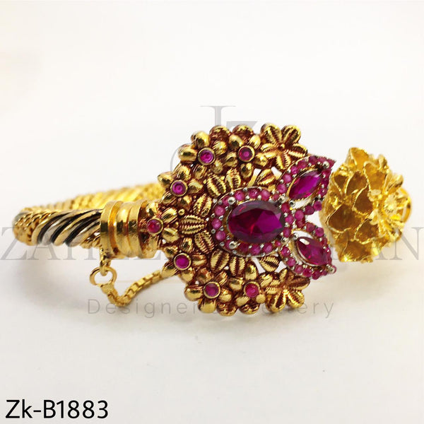 Ruby gold Bangle