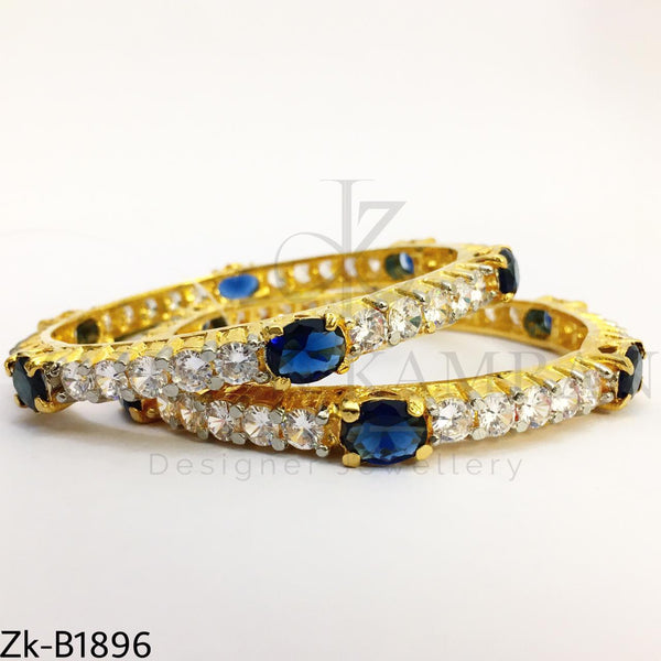 Zirconian sapphire bangles