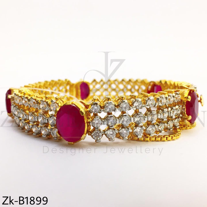 Ruby Zirconian bangle