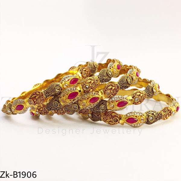 Ruby antique bangles