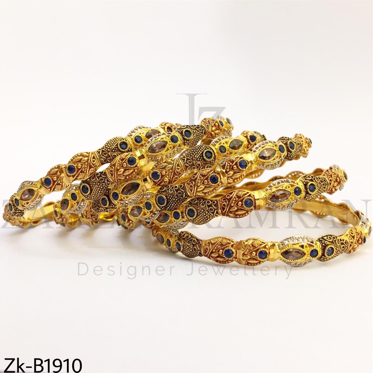Sapphire detailed bangles