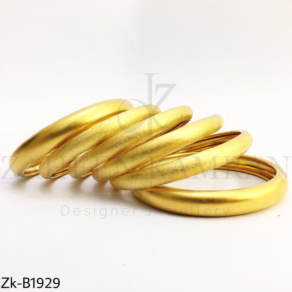 Golden shiny bangles