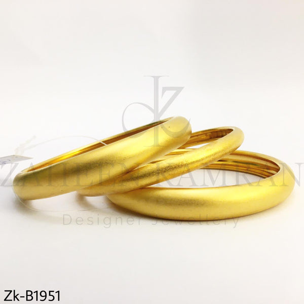 Golden matte bangles