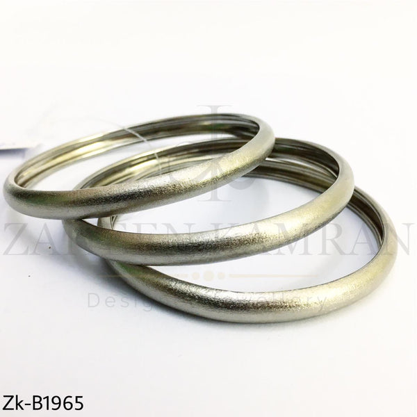 Silver shiny bangles