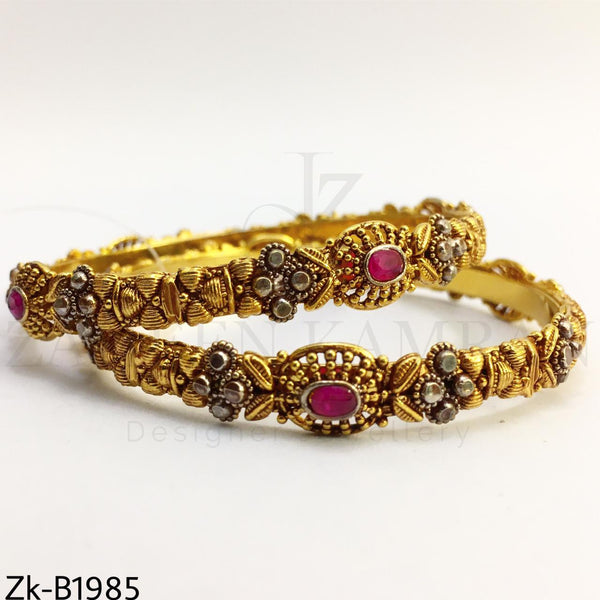 Ruby detailed bangles