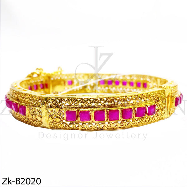 Ruby golden bangle