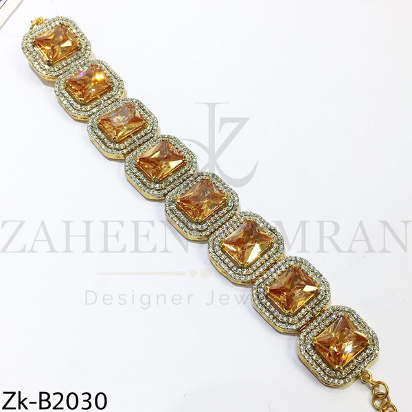 Champagne square bracelet