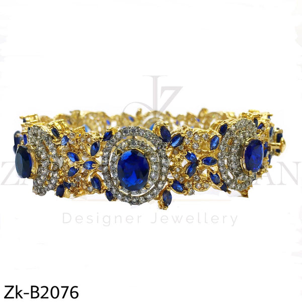 Sapphire champagne bangle