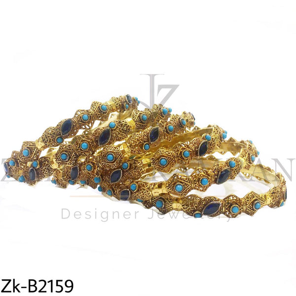 Blue feroza bangles