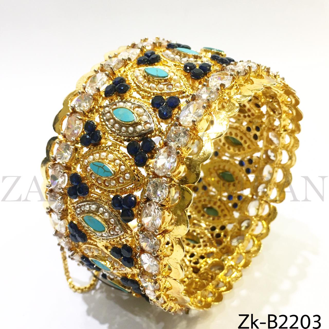 Feroza sapphire bangle
