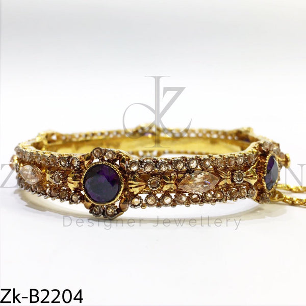 Amethyst sleek bangle