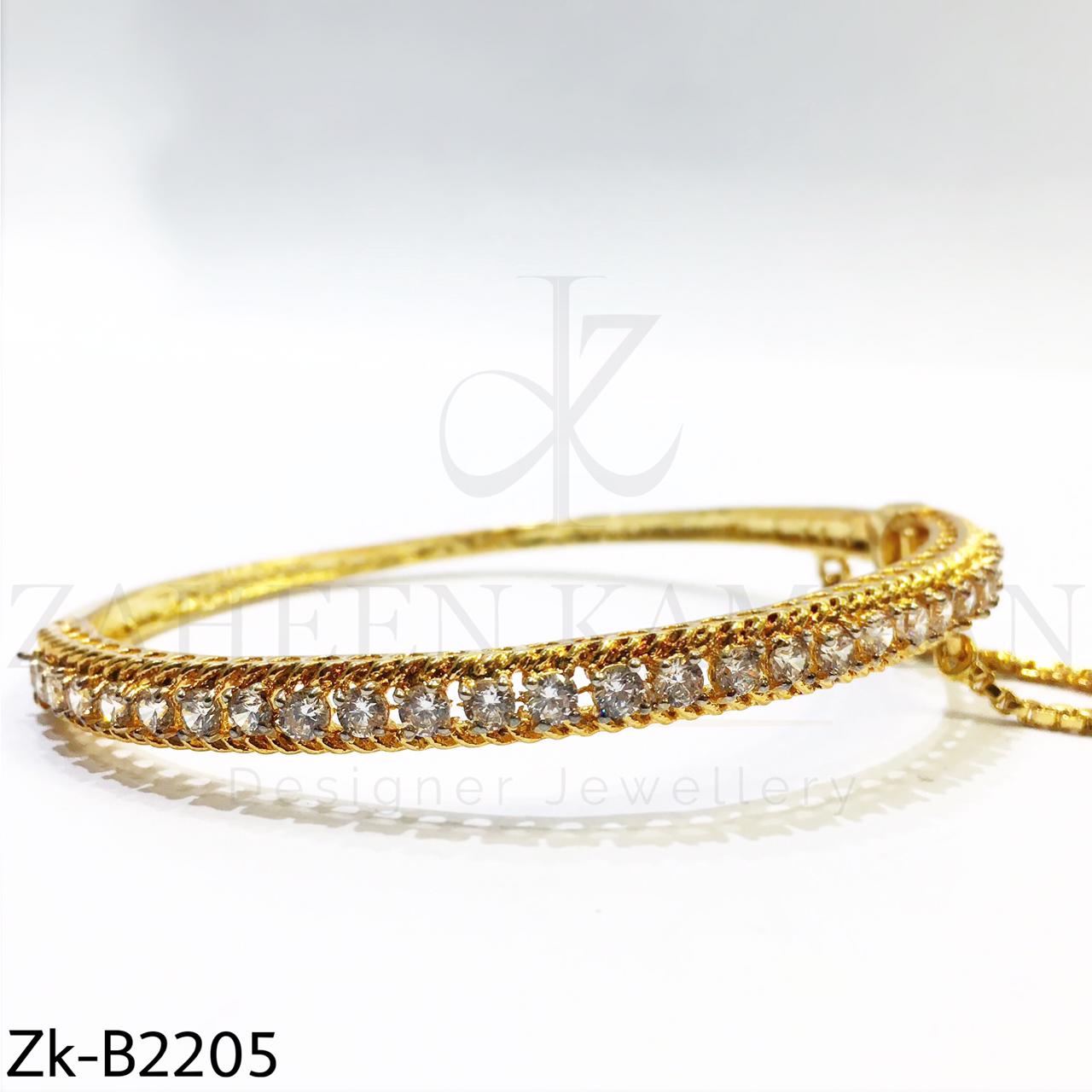 Sleek zirconian bangle