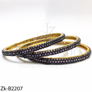 Amethyst sleek bangles