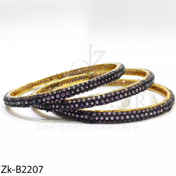 Amethyst sleek bangles